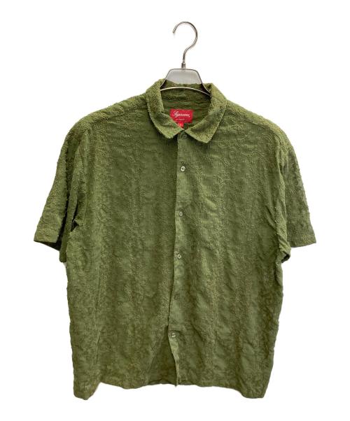 SUPREME（シュプリーム）SUPREME (シュプリーム) 22SS Chainstitch Chiffon S/S Shirts グリーン サイズ:Lの古着・服飾アイテム