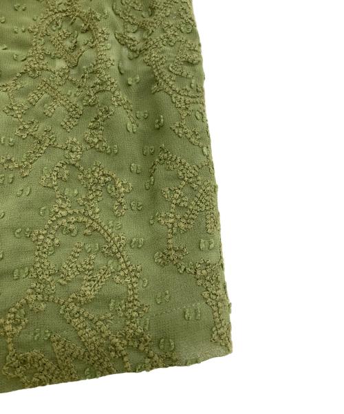 SUPREME（シュプリーム）SUPREME (シュプリーム) 22SS Chainstitch Chiffon S/S Shirts グリーン サイズ:Lの古着・服飾アイテム