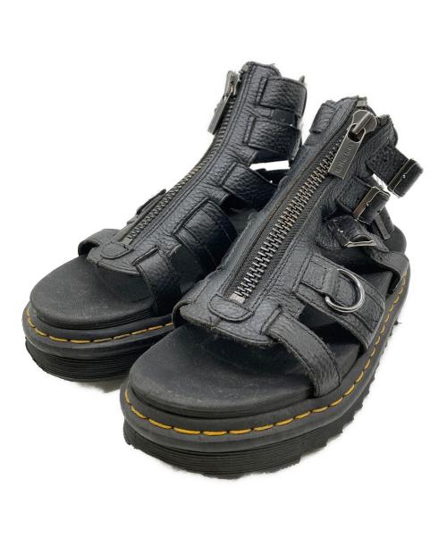 Dr.Martens（ドクターマーチン）Dr.Martens (ドクターマーチン) センタージップサンダル ブラック サイズ:38の古着・服飾アイテム