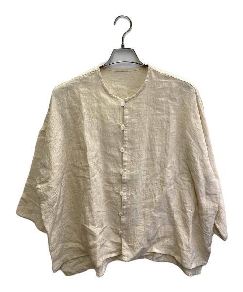 linen ya（リネンヤ）linen ya (リネンヤ) リネンブラウス アイボリー サイズ:FREEの古着・服飾アイテム