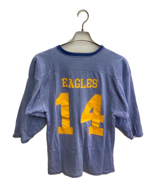 SOUTHERN ATHLETIC（サザーン アスレチック）SOUTHERN ATHLETIC (サザーン アスレチック) ヴィンテージフットボールTシャツ ブルー サイズ:Lの古着・服飾アイテム