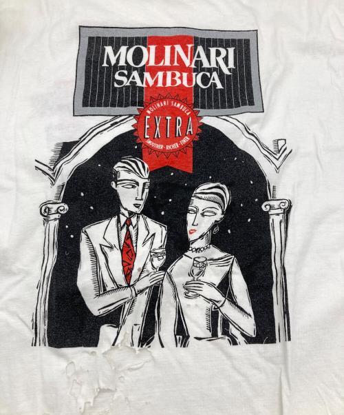 USED（ユーズド）USED (ユーズド) MOLINARI SAMBUCA Tee ホワイト サイズ:Lの古着・服飾アイテム