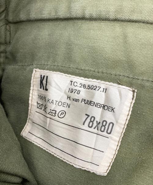 MILITARY（ミリタリー）military (ミリタリー) オランダ軍 ミリタリーパンツ オリーブ サイズ:78×80の古着・服飾アイテム