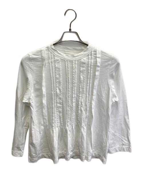 45R（フォーティファイブ・アール）45R (フォーティファイブ・アール) コットンフリルカットソ- ホワイト サイズ:FREEの古着・服飾アイテム