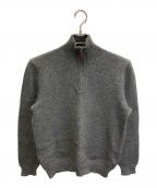 POLO RALPH LAURENポロ・ラルフローレン）の古着「HALF ZIP LAMBSWOOL KNIT」｜グレー