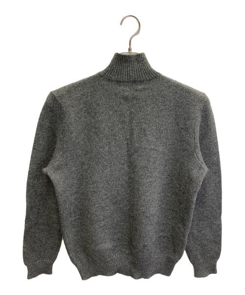 POLO RALPH LAUREN（ポロ・ラルフローレン）POLO RALPH LAUREN (ポロ・ラルフローレン) HALF ZIP LAMBSWOOL KNIT グレー サイズ:Mの古着・服飾アイテム