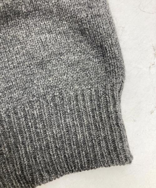 POLO RALPH LAUREN（ポロ・ラルフローレン）POLO RALPH LAUREN (ポロ・ラルフローレン) HALF ZIP LAMBSWOOL KNIT グレー サイズ:Mの古着・服飾アイテム