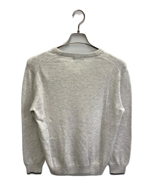 BLACK LABEL CRESTBRIDGE（ブラックレーベル クレストブリッジ）BLACK LABEL CRESTBRIDGE (ブラックレーベル クレストブリッジ) V-NECK WOOL CASHMERE KNIT グレー サイズ:2の古着・服飾アイテム