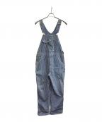 KEYキービジュアルアーツ）の古着「ヒッコリー柄オーバーオール」｜ネイビー