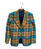 Vivienne Westwood manヴィヴィアン ウェストウッド マン）の古着「タータンチェック ウエストコート ジャケット」｜ブラウン×ブルー