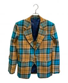 Vivienne Westwood man（ヴィヴィアン ウェストウッド マン）の古着「タータンチェック ウエストコート ジャケット」｜ブラウン×ブルー