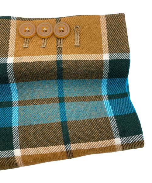 Vivienne Westwood man（ヴィヴィアン ウェストウッド マン）Vivienne Westwood man (ヴィヴィアン ウェストウッド マン) タータンチェック ウエストコート ジャケット ブラウン×ブルー サイズ:46の古着・服飾アイテム