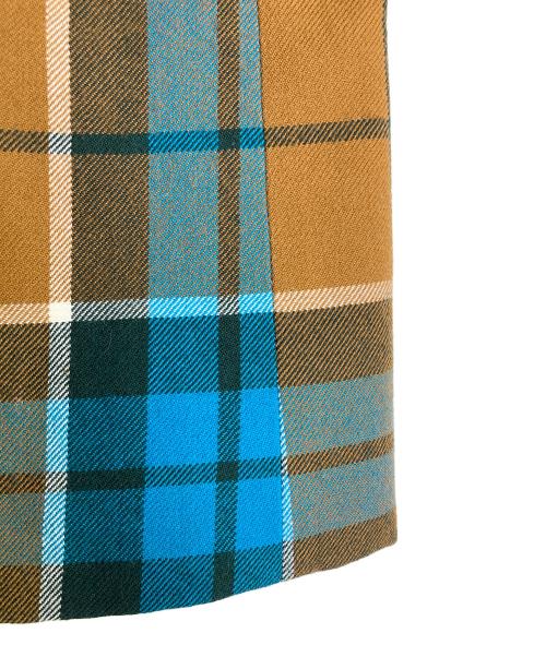 Vivienne Westwood man（ヴィヴィアン ウェストウッド マン）Vivienne Westwood man (ヴィヴィアン ウェストウッド マン) タータンチェック ウエストコート ジャケット ブラウン×ブルー サイズ:46の古着・服飾アイテム