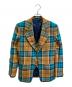 Vivienne Westwood man（ヴィヴィアン ウェストウッド マン）の古着「タータンチェック ウエストコート ジャケット」｜ブラウン×ブルー