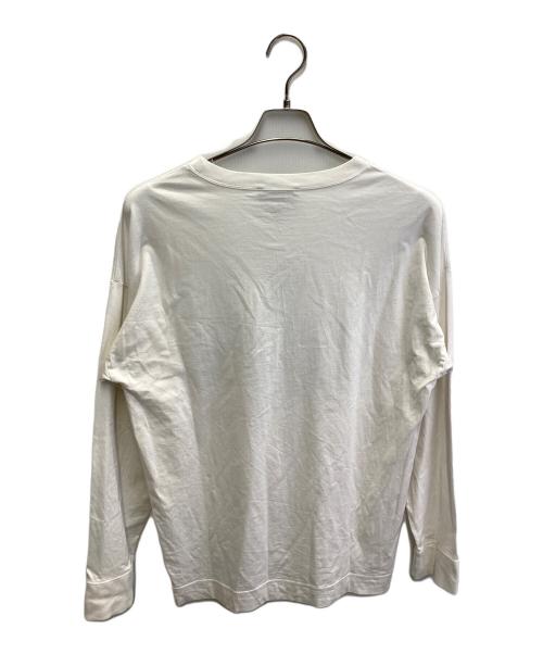 Vivienne Westwood man（ヴィヴィアン ウェストウッド マン）Vivienne Westwood man (ヴィヴィアン ウェストウッド マン) オーブプリントロングスリーブカットソー ホワイト サイズ:46の古着・服飾アイテム