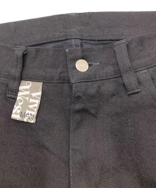 Vivienne Westwood man（ヴィヴィアン ウェストウッド マン）Vivienne Westwood man (ヴィヴィアン ウェストウッド マン) オーブ刺繍スキニーデニムパンツ ブラック サイズ:46の古着・服飾アイテム