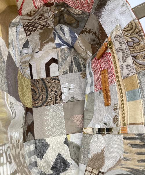 genten（ゲンテン）genten (ゲンテン) REBIRTH PROJECT (リバースプロジェクト) コラボスエードトートバッグ ブラウンの古着・服飾アイテム