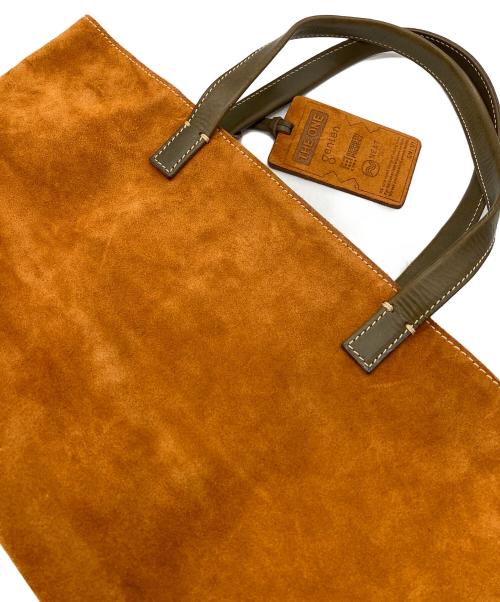 genten（ゲンテン）genten (ゲンテン) REBIRTH PROJECT (リバースプロジェクト) コラボスエードトートバッグ ブラウンの古着・服飾アイテム