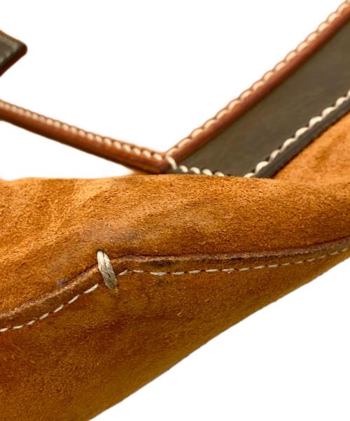 genten（ゲンテン）genten (ゲンテン) REBIRTH PROJECT (リバースプロジェクト) コラボスエードトートバッグ ブラウンの古着・服飾アイテム