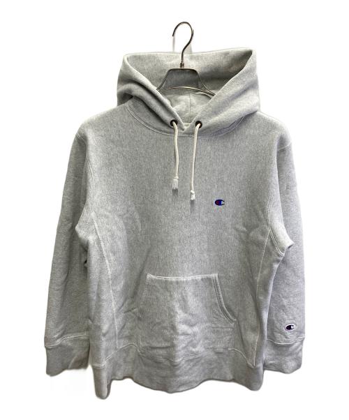Champion（チャンピオン）Champion (チャンピオン) フーデッドスウェットシャツ グレー サイズ:XLの古着・服飾アイテム