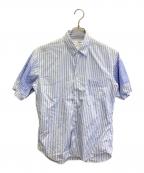 COMME des GARCONS SHIRTコムデギャルソンシャツ）の古着「袖ドッキングデザインシャツ」｜ホワイト×ブルー