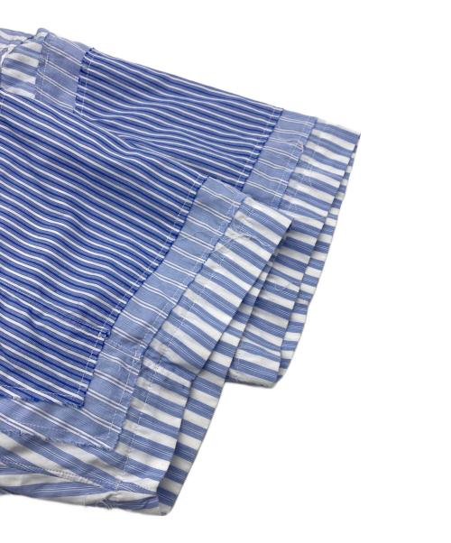 COMME des GARCONS SHIRT（コムデギャルソンシャツ）COMME des GARCONS SHIRT (コムデギャルソンシャツ) 袖ドッキングデザインシャツ ホワイト×ブルー サイズ:Sの古着・服飾アイテム