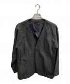 中川政七商店ナカガワマサシチショウテン）の古着「リネンノーカラージャケット」｜ブラック