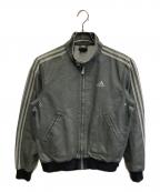 adidasアディダス）の古着「デニムジップブルゾン」｜グレー