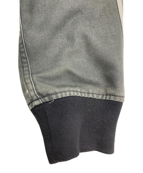 adidas（アディダス）adidas (アディダス) デニムジップブルゾン グレー サイズ:Mの古着・服飾アイテム