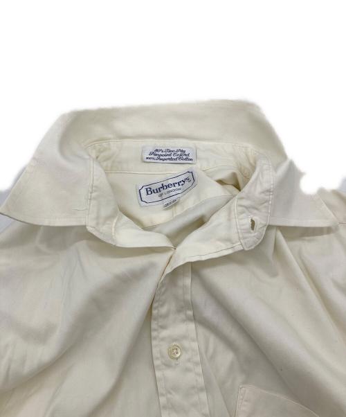 Burberry's（バーバリーズ）Burberry's (バーバリーズ) 80s～90s Long Sleeve Shirs 【USA製】 ホワイト サイズ:151/2の古着・服飾アイテム