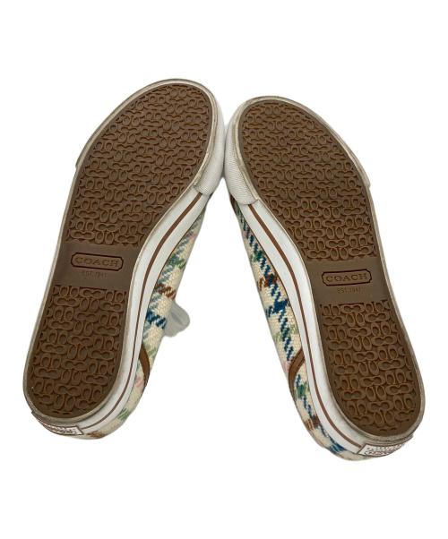 COACH（コーチ）COACH (コーチ) ローカットスニーカー ブラウン サイズ:6Bの古着・服飾アイテム