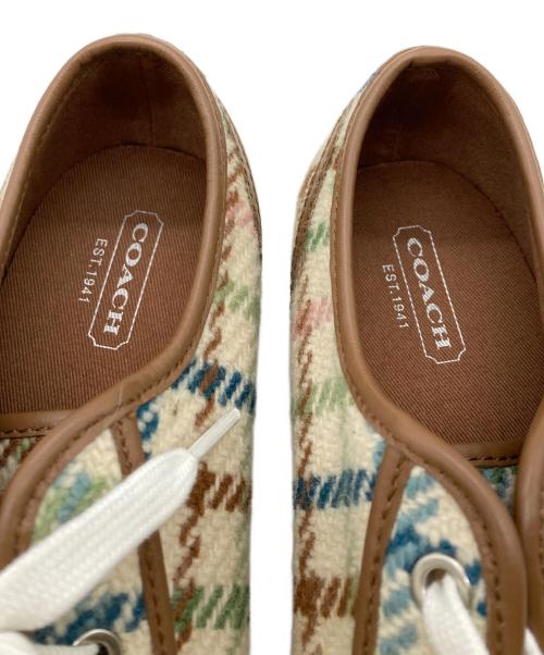 COACH（コーチ）COACH (コーチ) ローカットスニーカー ブラウン サイズ:6Bの古着・服飾アイテム
