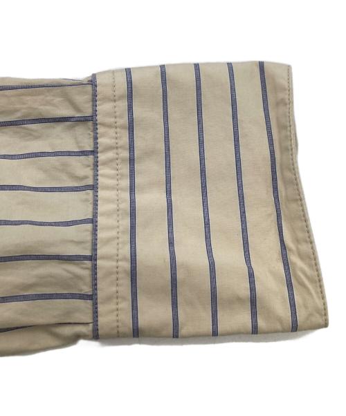 TODAYFUL（トゥデイフル）TODAYFUL (トゥデイフル) Stripe Over Shirts ベージュ サイズ:Ｆの古着・服飾アイテム