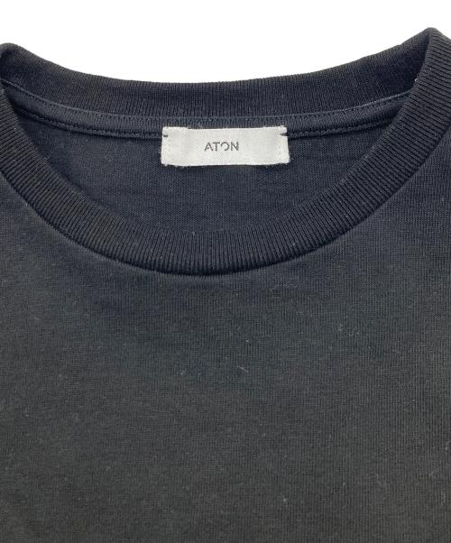 ATON（エイトン）ATON (エイトン) SUVIN 60/2 TEE ブラック サイズ:02の古着・服飾アイテム