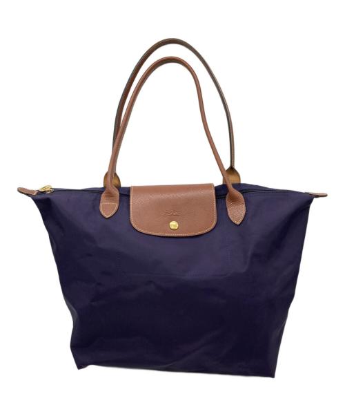 LONGCHAMP（ロンシャン）LONGCHAMP (ロンシャン) トートバッグ パープルの古着・服飾アイテム