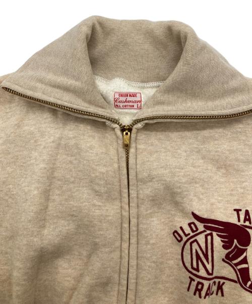 CUSHMAN（クッシュマン）Cushman (クッシュマン) ジップアップスウェット ベージュ サイズ:Lの古着・服飾アイテム