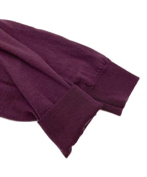 JOHN SMEDLEY（ジョンスメドレー）JOHN SMEDLEY (ジョンスメドレー) クルーネックニット パープル サイズ:Lの古着・服飾アイテム