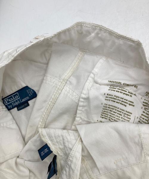 POLO RALPH LAUREN（ポロ・ラルフローレン）POLO RALPH LAUREN (ポロ・ラルフローレン) COMBAT TROUSERS ホワイト サイズ:32/32の古着・服飾アイテム