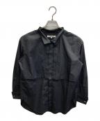 49AV junko shimadaフォーティーナインアベニュージュンコシマダ）の古着「フライヨークコットンシャツ」｜ブラック