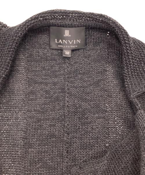 LANVIN COLLECTION（ランバンコレクション）LANVIN COLLECTION (ランバンコレクション) ニットコート ブラック サイズ:38の古着・服飾アイテム