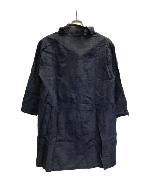 FUGA FUGA（フーガフーガ）FUGA FUGA (フーガフーガ) リネンコットンハイネックボタンワンピース ブラック サイズ:Ｆ 未使用品の古着・服飾アイテム