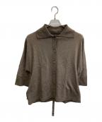 LANVIN COLLECTIONランバンコレクション）の古着「ベルト付きカーディガンジャケット」｜ブラウン