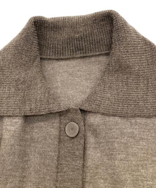 LANVIN COLLECTION（ランバンコレクション）LANVIN COLLECTION (ランバンコレクション) ベルト付きカーディガンジャケット ブラウン サイズ:38の古着・服飾アイテム