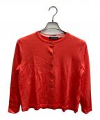 Aquascutumアクアスキュータム）の古着「シルク混アンサンブルカーディガン」｜オレンジ