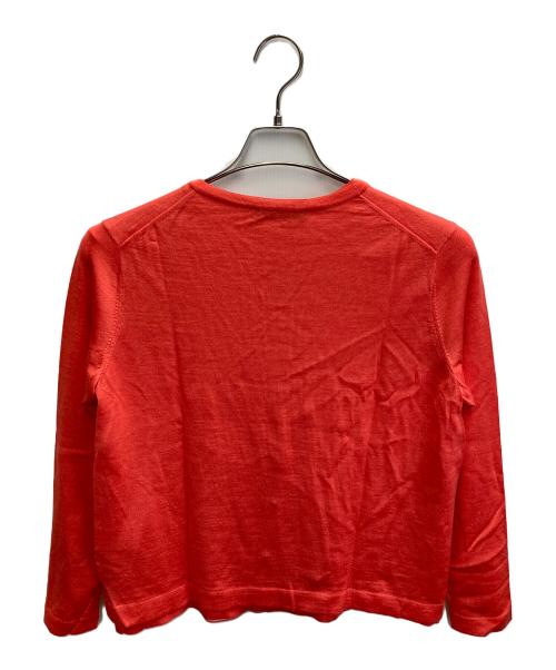 Aquascutum（アクアスキュータム）Aquascutum (アクアスキュータム) シルク混アンサンブルカーディガン オレンジ サイズ:10の古着・服飾アイテム