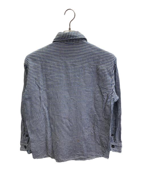 45rpm（45アールピーエム）45rpm (45アールピーエム) 908オンザビーチシャツ ホワイト×ブルー サイズ:Fの古着・服飾アイテム