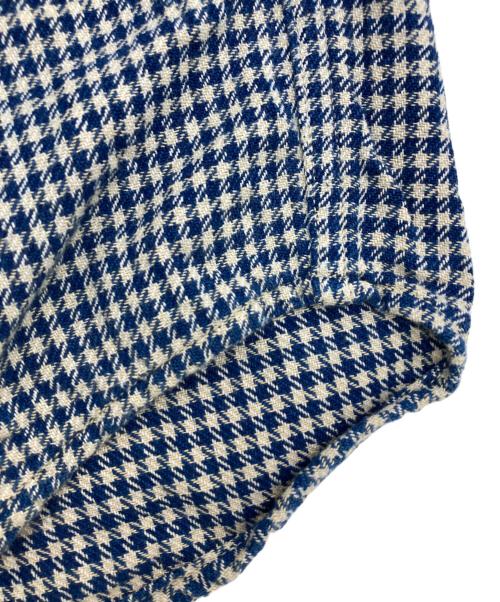 45rpm（45アールピーエム）45rpm (45アールピーエム) 908オンザビーチシャツ ホワイト×ブルー サイズ:Fの古着・服飾アイテム