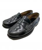 PRADAプラダ）の古着「ラバーロゴローファー」｜ブラック