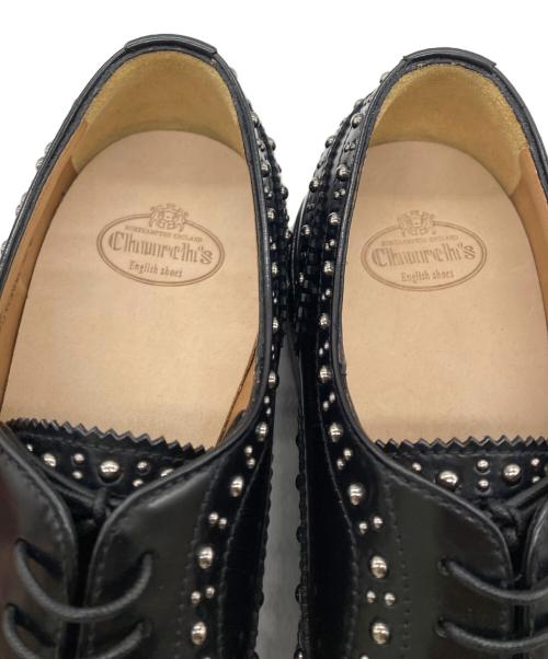 Church’s（チャーチ）Church’s (チャーチ) Burwood Met スタッズウィングチップシューズ ブラック サイズ:36 1/2の古着・服飾アイテム