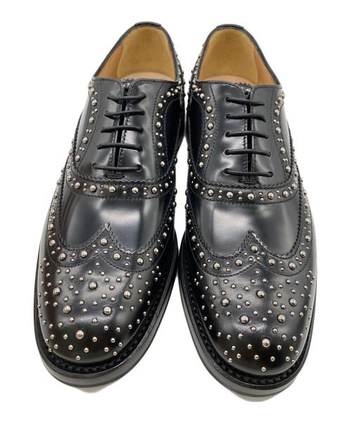 Church’s（チャーチ）Church’s (チャーチ) Burwood Met スタッズウィングチップシューズ ブラック サイズ:36 1/2の古着・服飾アイテム